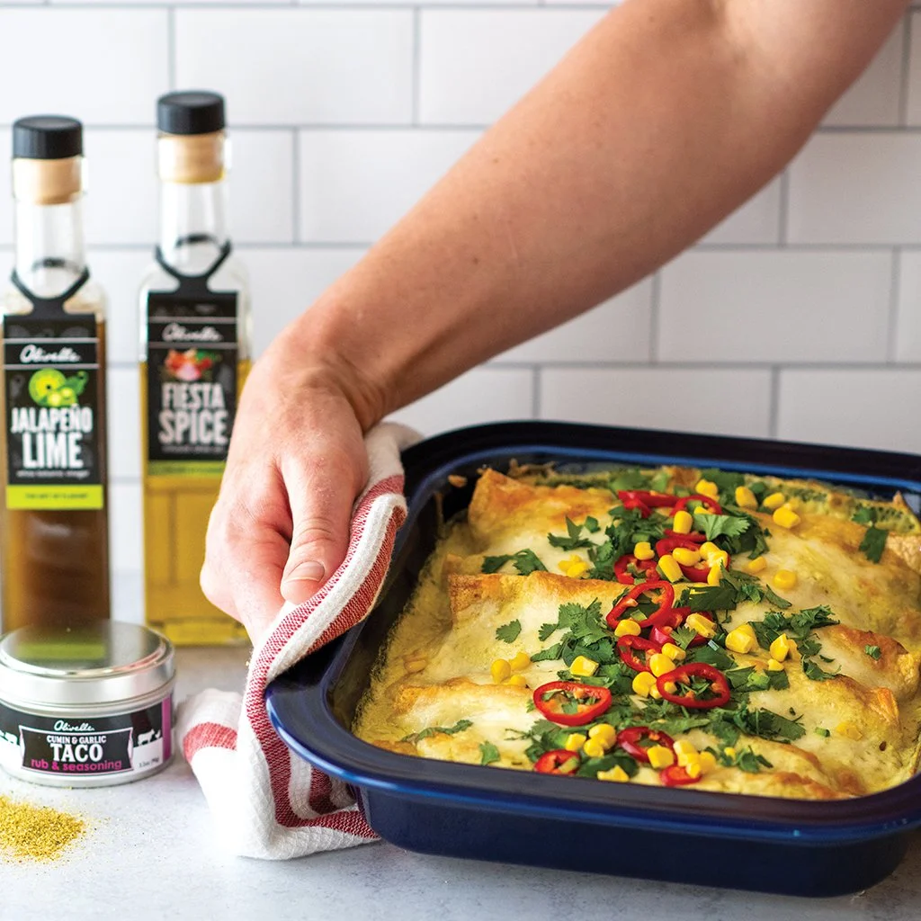 White Chicken Enchiladas