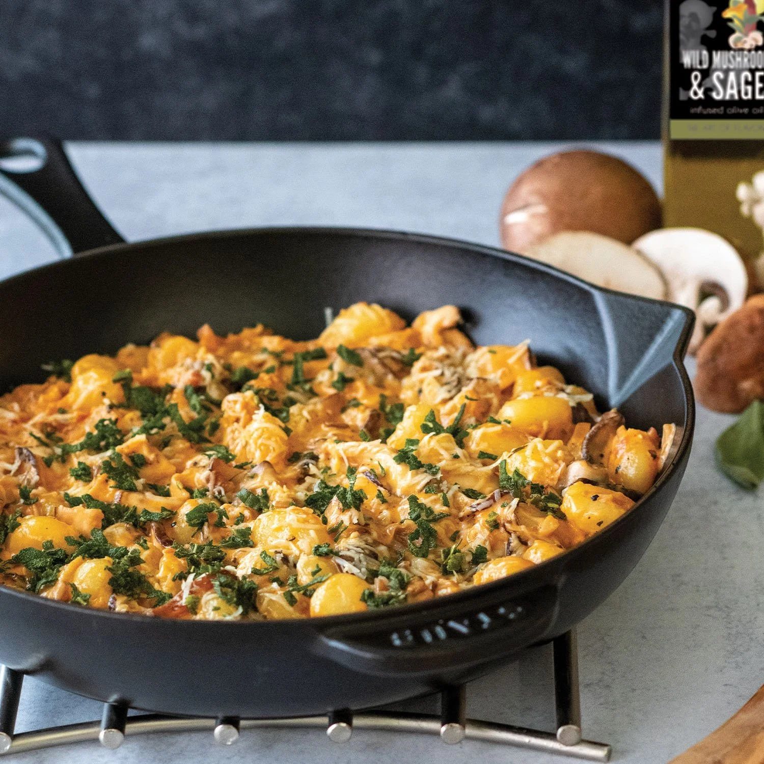 Creamy Wild Mushroom &amp; Sage Gnocchi