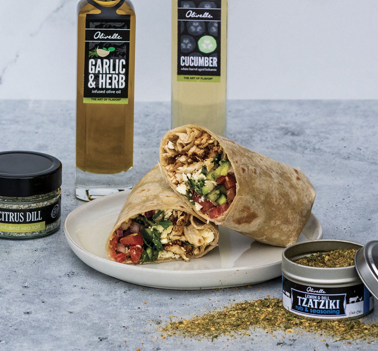Mediterranean Chicken Wrap