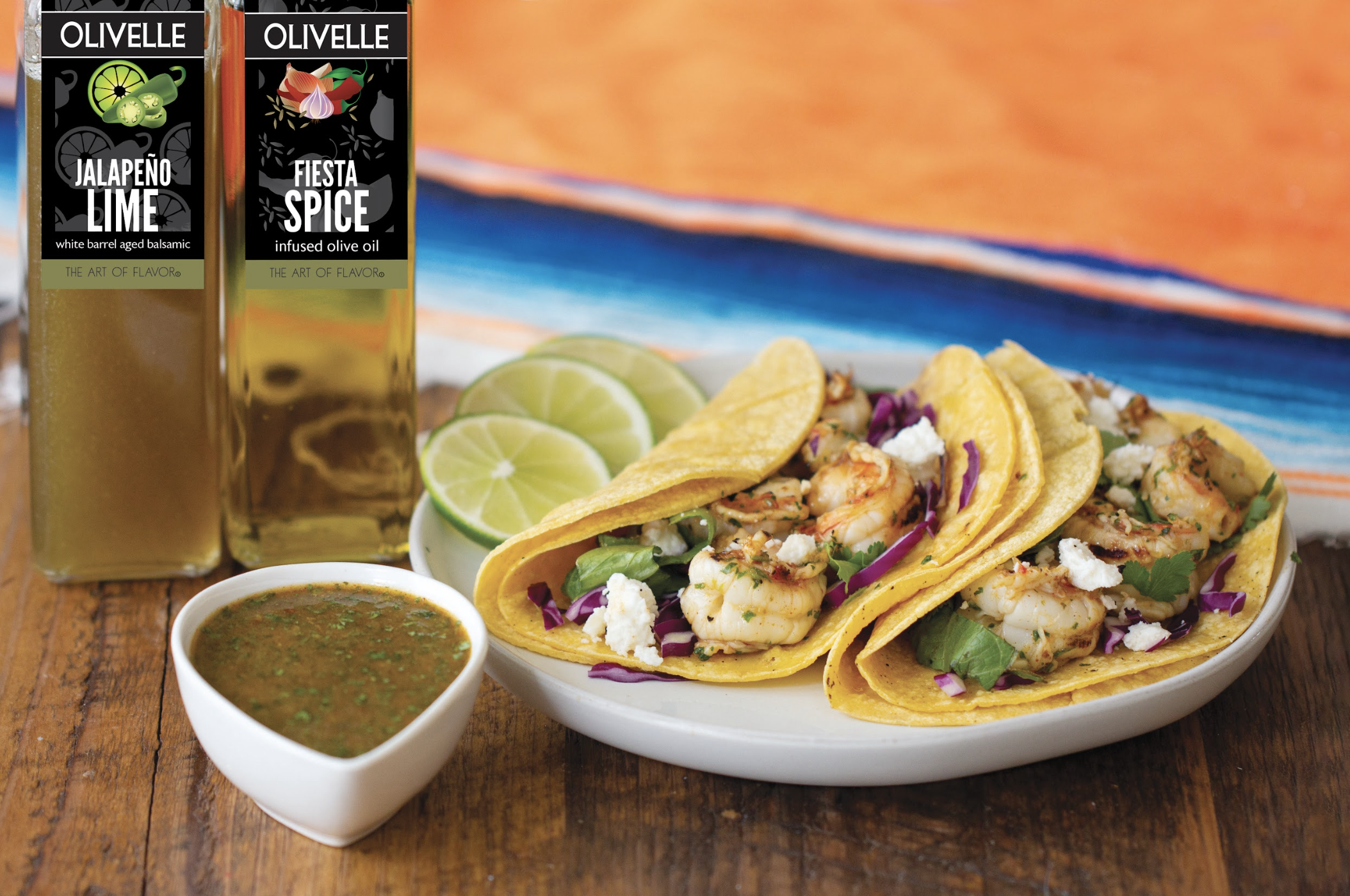Mexican Chimichurri Shrimp Tacos