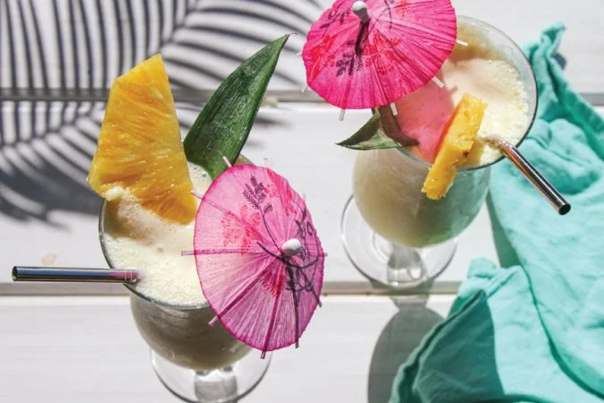 Three Tropical Cocktails
