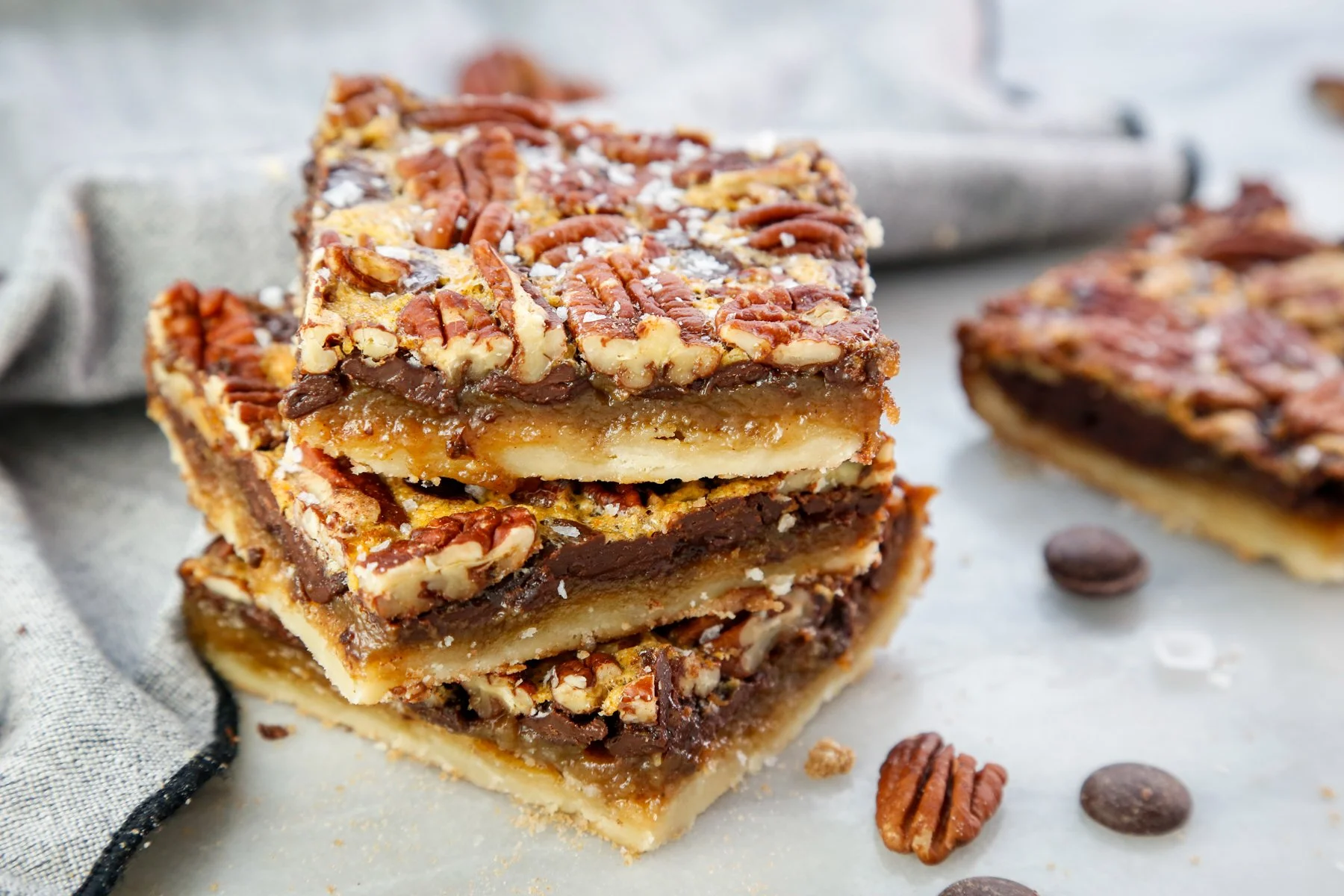 Dark Chocolate Pecan Bars