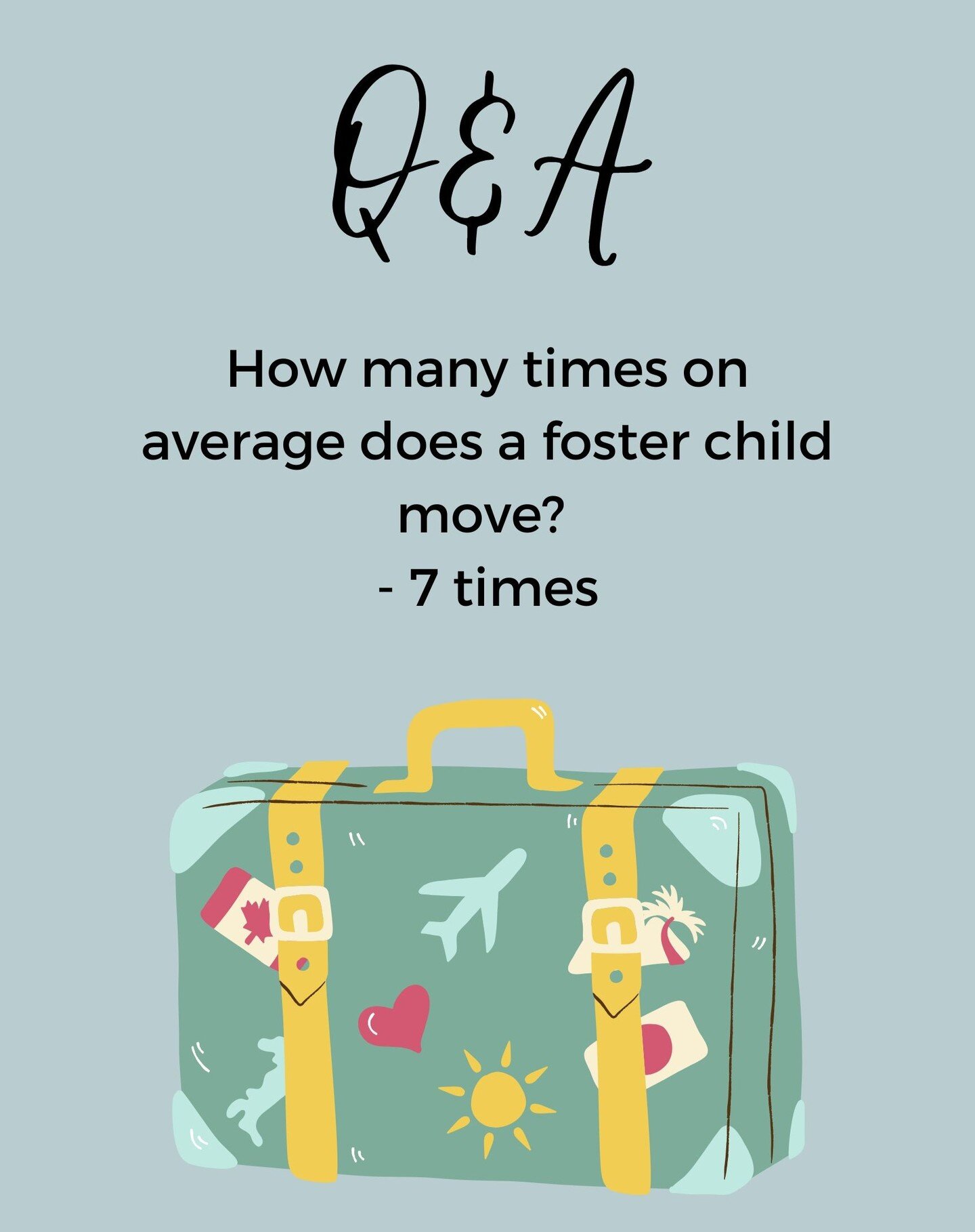 Why does this happen? 
In reality, most foster families are not well-prepared to care for these children, so they move often. 

#fostercare #fosterchildren #children #health #mentalhealth #fosterhome