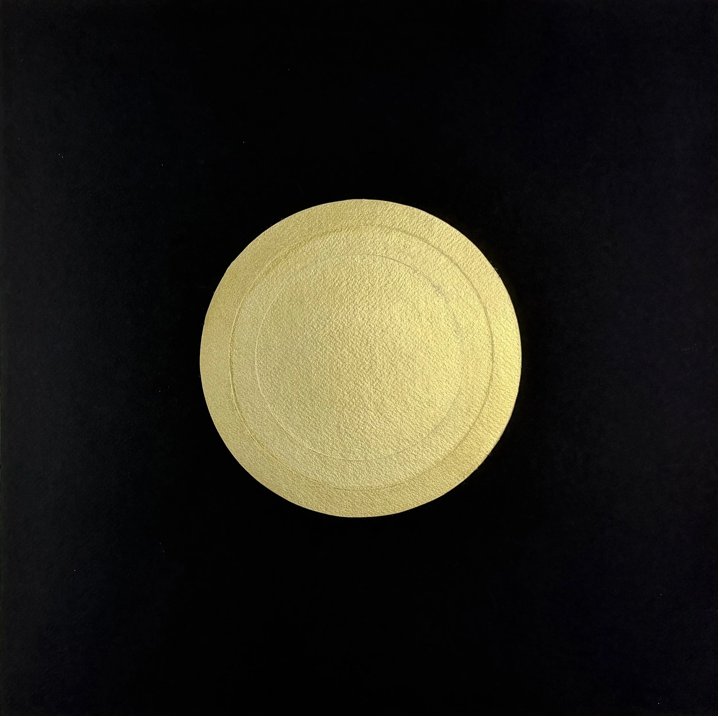 Moon Rings 12, 20” x 20”, paint/paper, 2026

