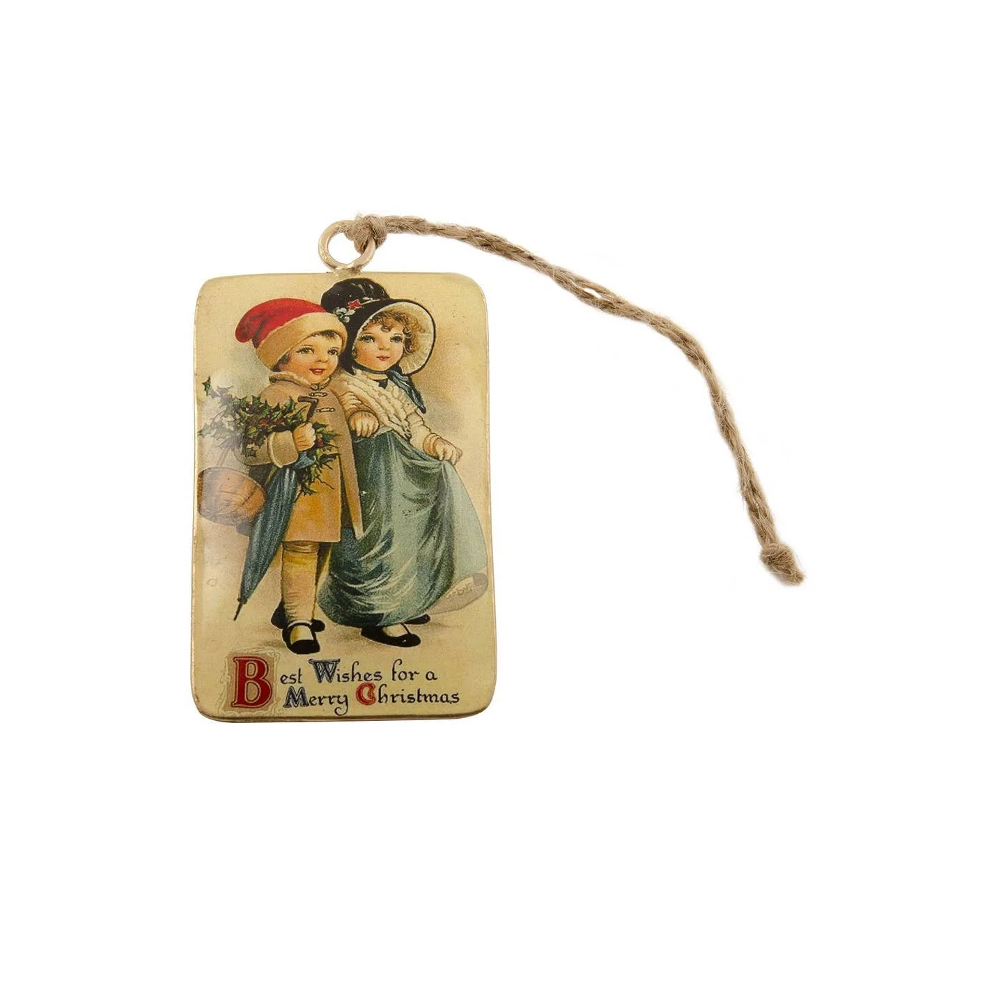 Winter Scene Vintage Look Decoration
