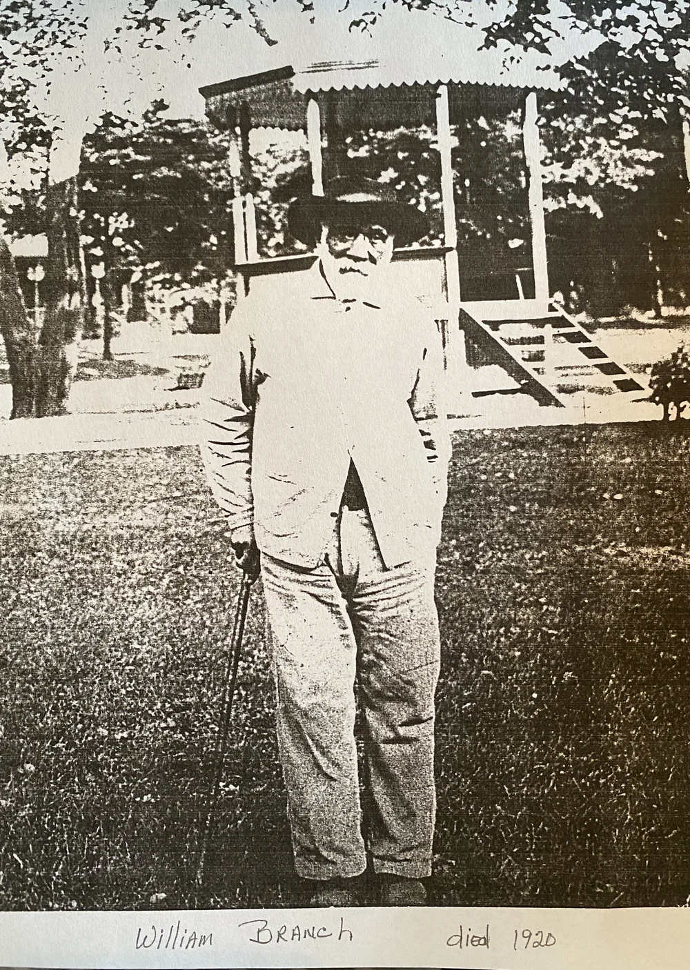 Portrait of William 'Billy' Branch