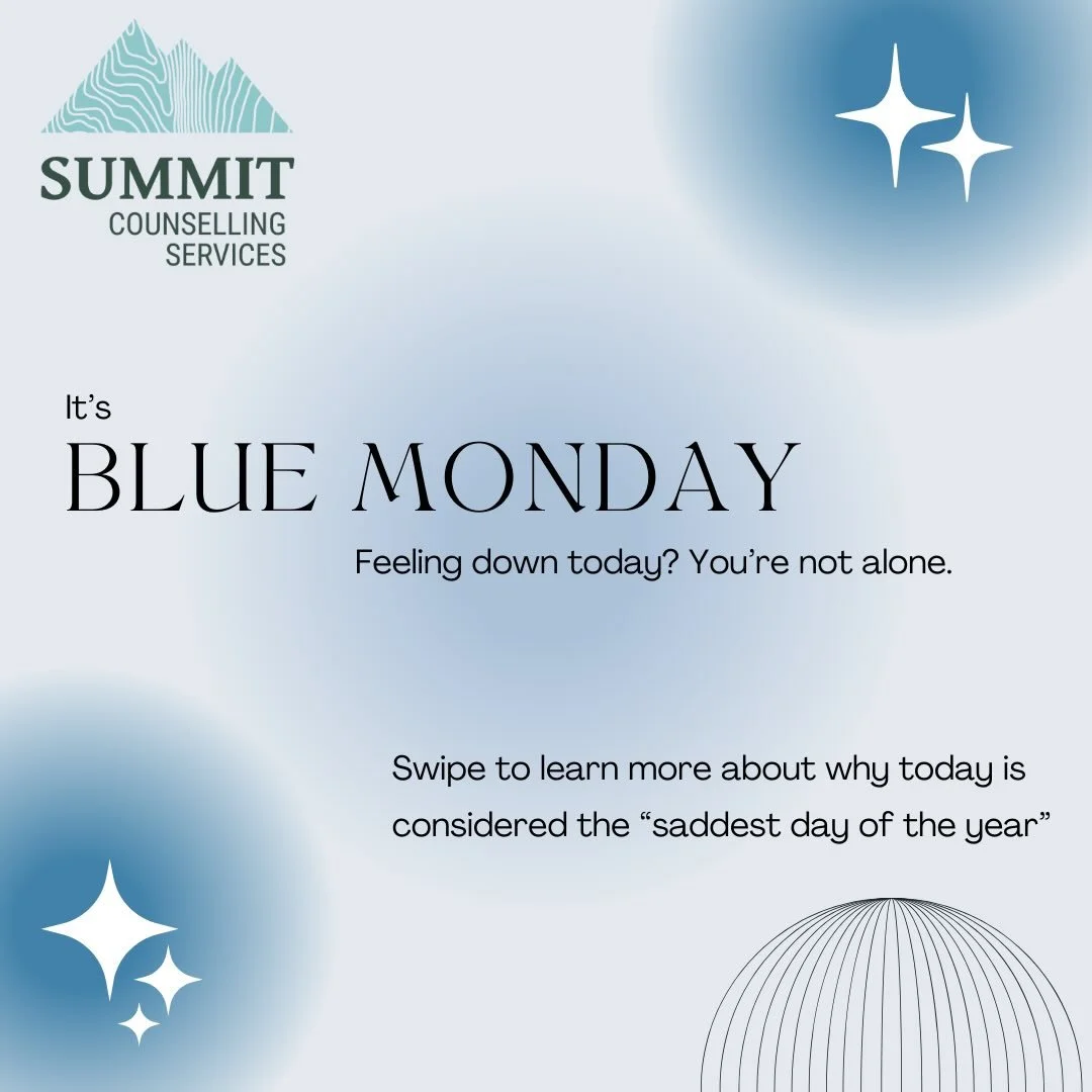 Feeling the winter blues? 💙 Blue Monday is often called the &ldquo;saddest day of the year,&rdquo; but it&rsquo;s also a reminder to check in on our mental health and practice self-care. Let&rsquo;s turn awareness into action. ✨⁣

✨Book a counsellin