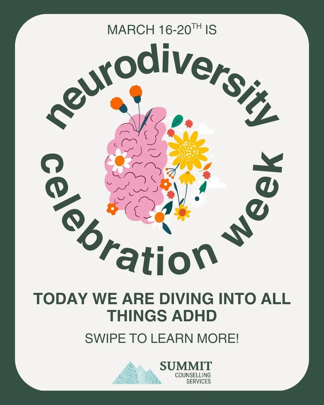 ✨ It&rsquo;s Neurodiversity Celebration Week ✨

🌿Today we&rsquo;re diving into ADHD (Attention-Deficit/Hyperactivity Disorder), one of the most commonly discussed and often misunderstood neurodifferences.
In this post, we&rsquo;re breaking down what