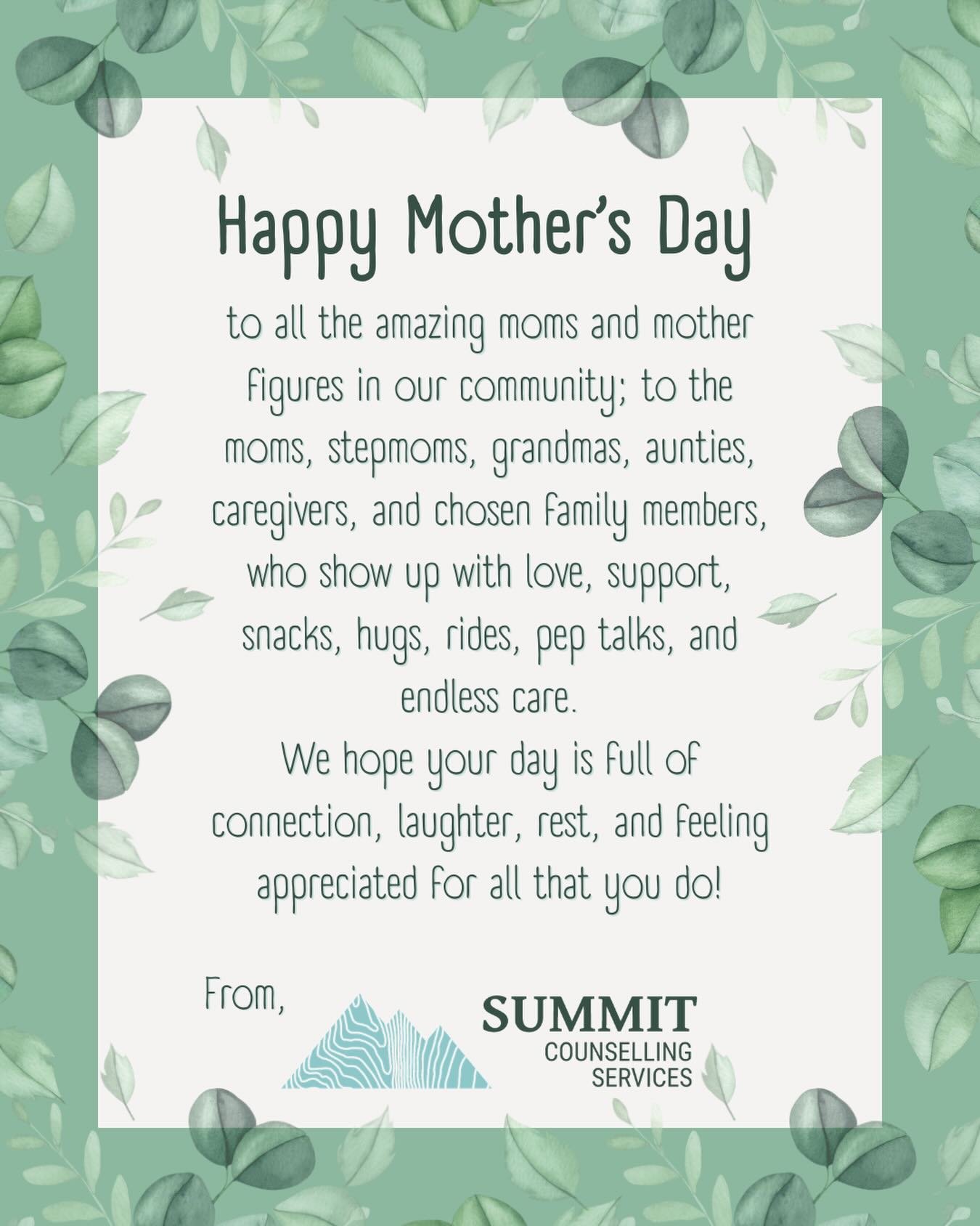 Mother&rsquo;s Day can bring joy, gratitude, celebration, grief, stress, longing &mdash; or a mix of all of the above. 💐

However this day feels for you, we hope you can make space for care, connection, and kindness toward yourself today. 🤍

If Mot