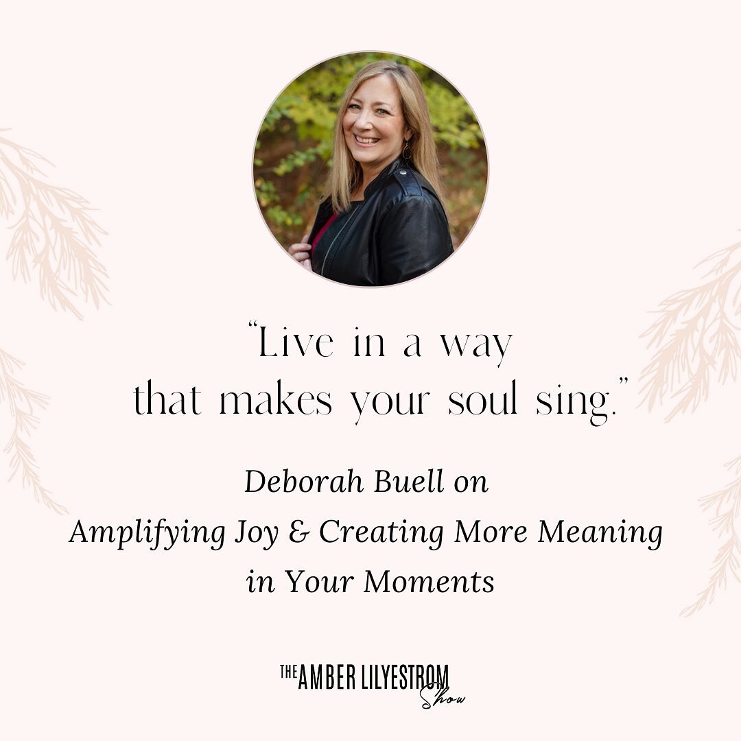 What a pleasure and honor to be on The Amber Lilyestrom Show podcast! We chatted about living with joy in good times and not so good times. ⁣
⁣
Also, does anyone else find listening to recordings of their voice totally cringey? 😬🤣⁣
⁣
https://www.am