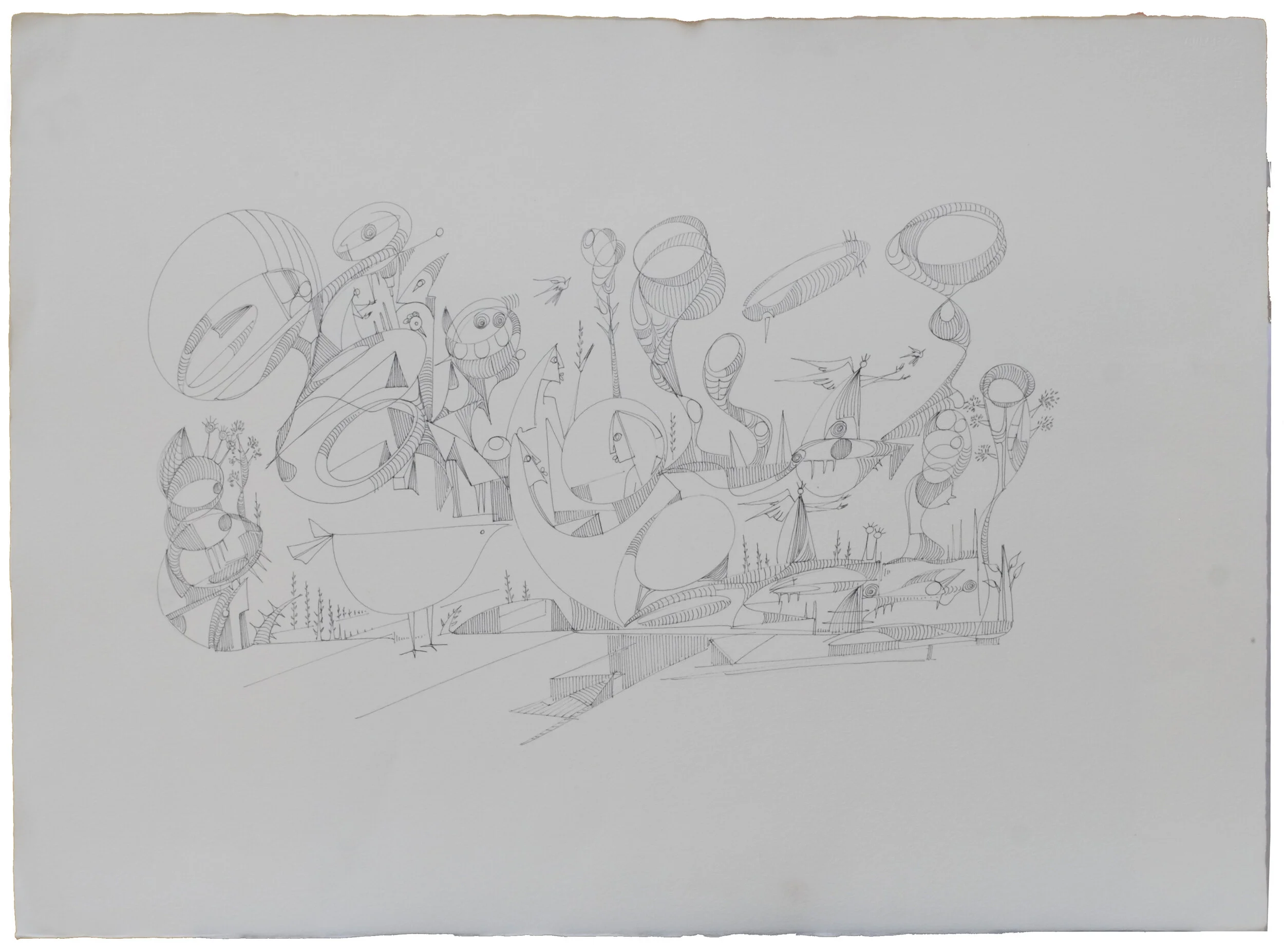 The Return, 2020, Pen&Ink on arches paper, 22.5"x30"