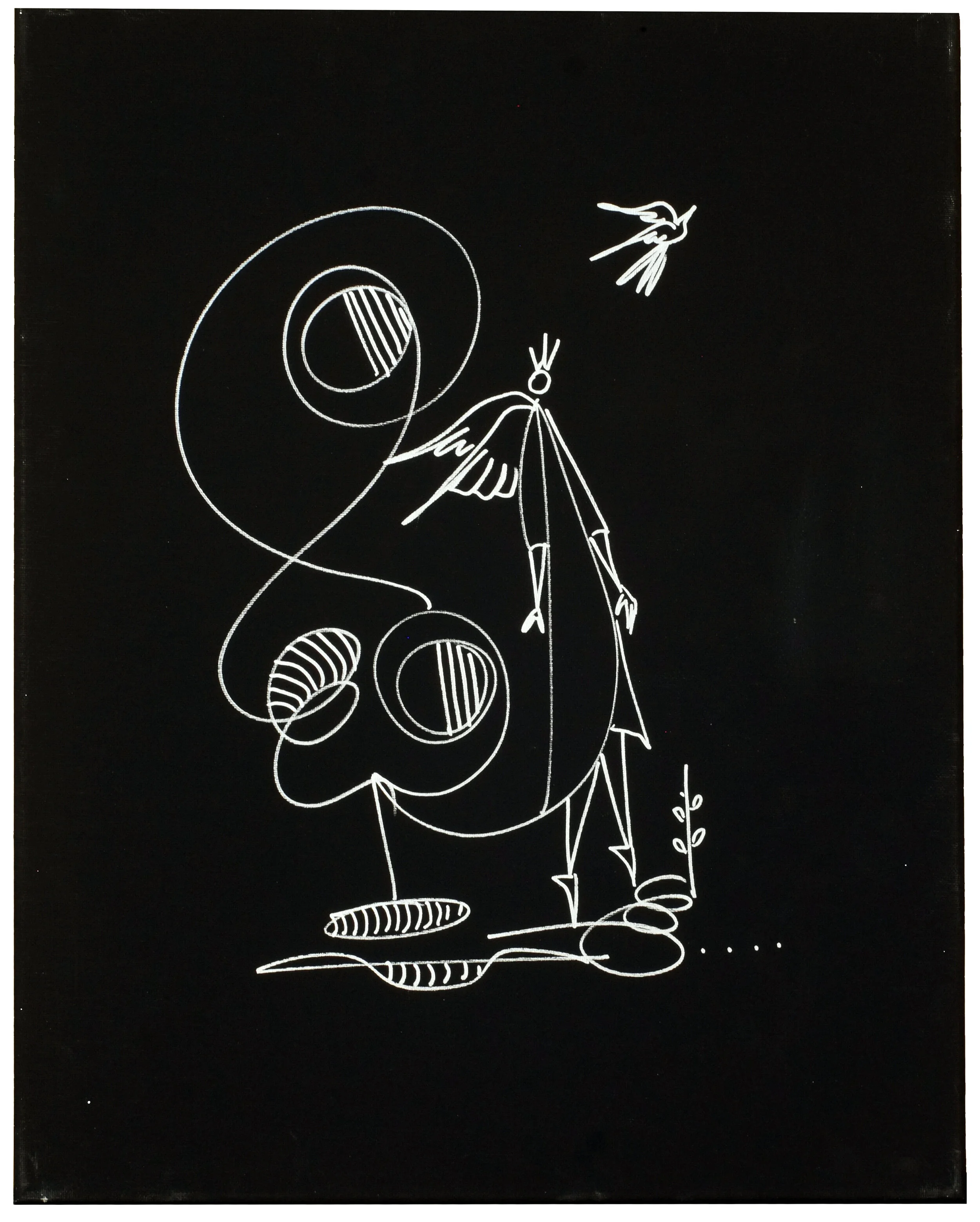 038 "Angel no.1" (spn), 2020, Marker on Canvas