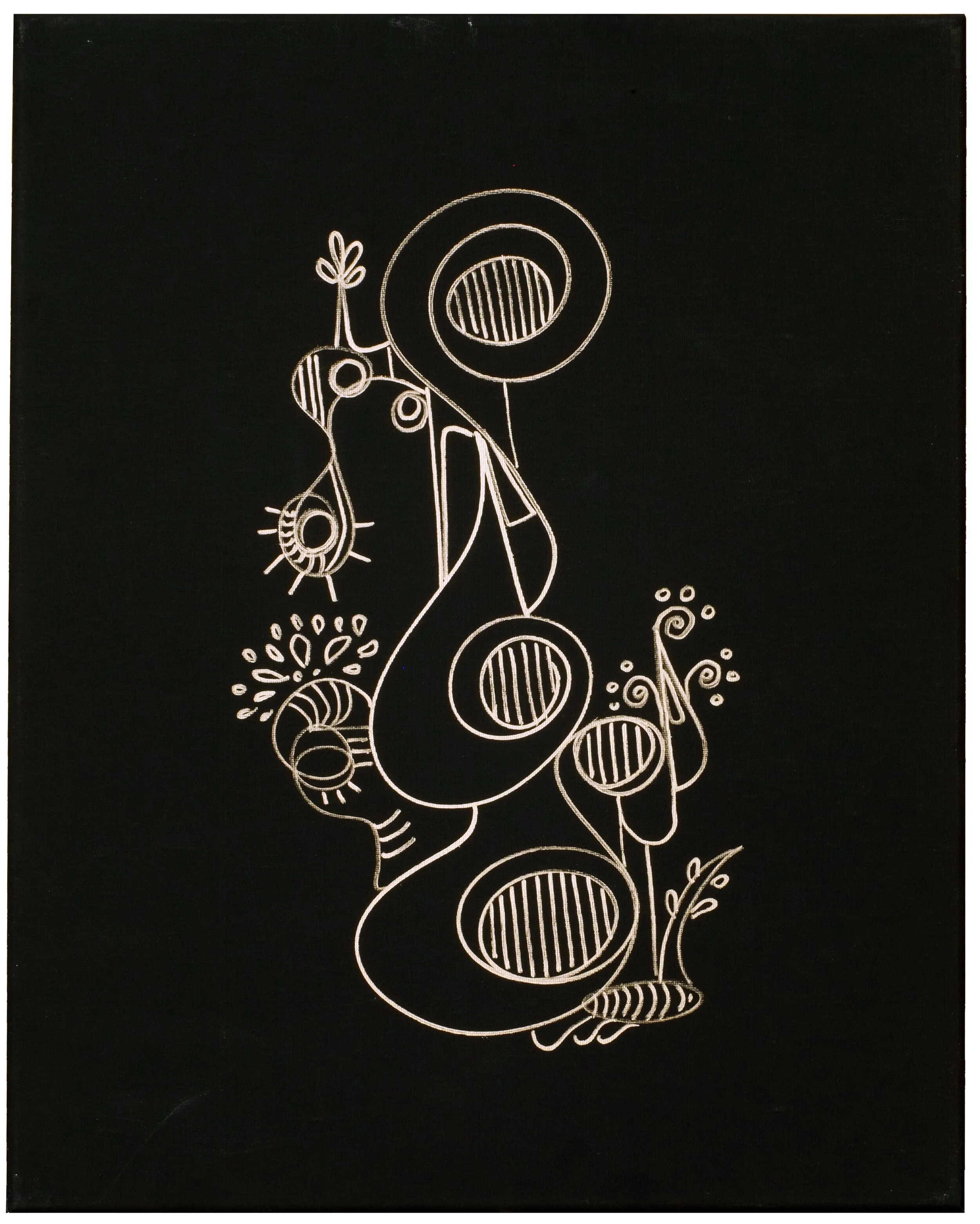 035 "Growth" (spn), 2020, Marker on Canvas