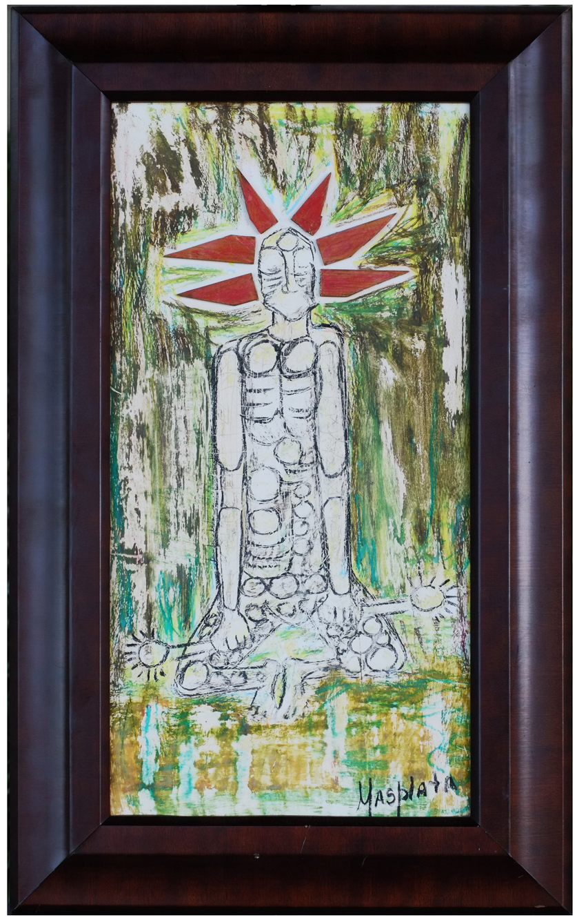 "Shaman", 2007, Pastel on Board