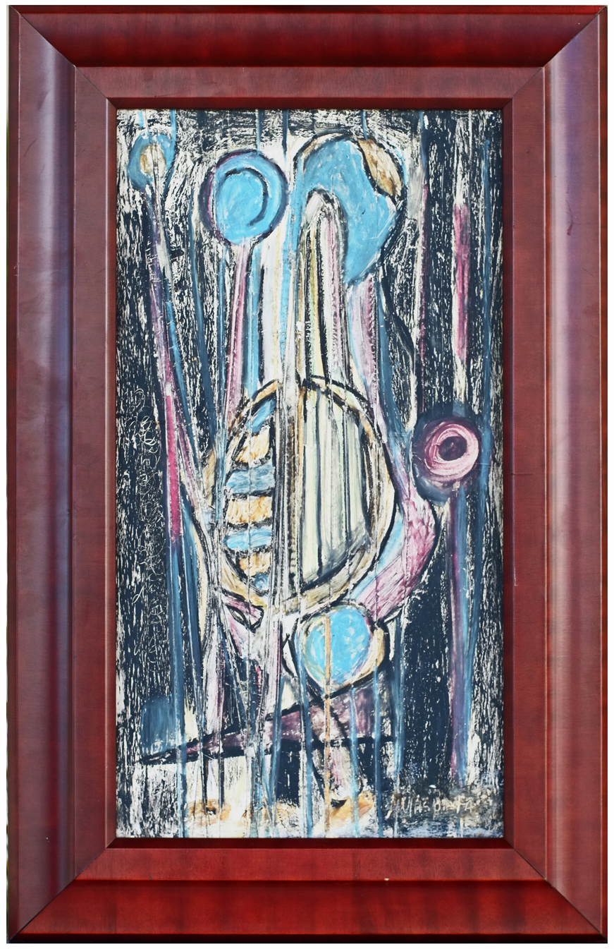 "Intergalactic", 2006, Pastel on Board, 10"x19"