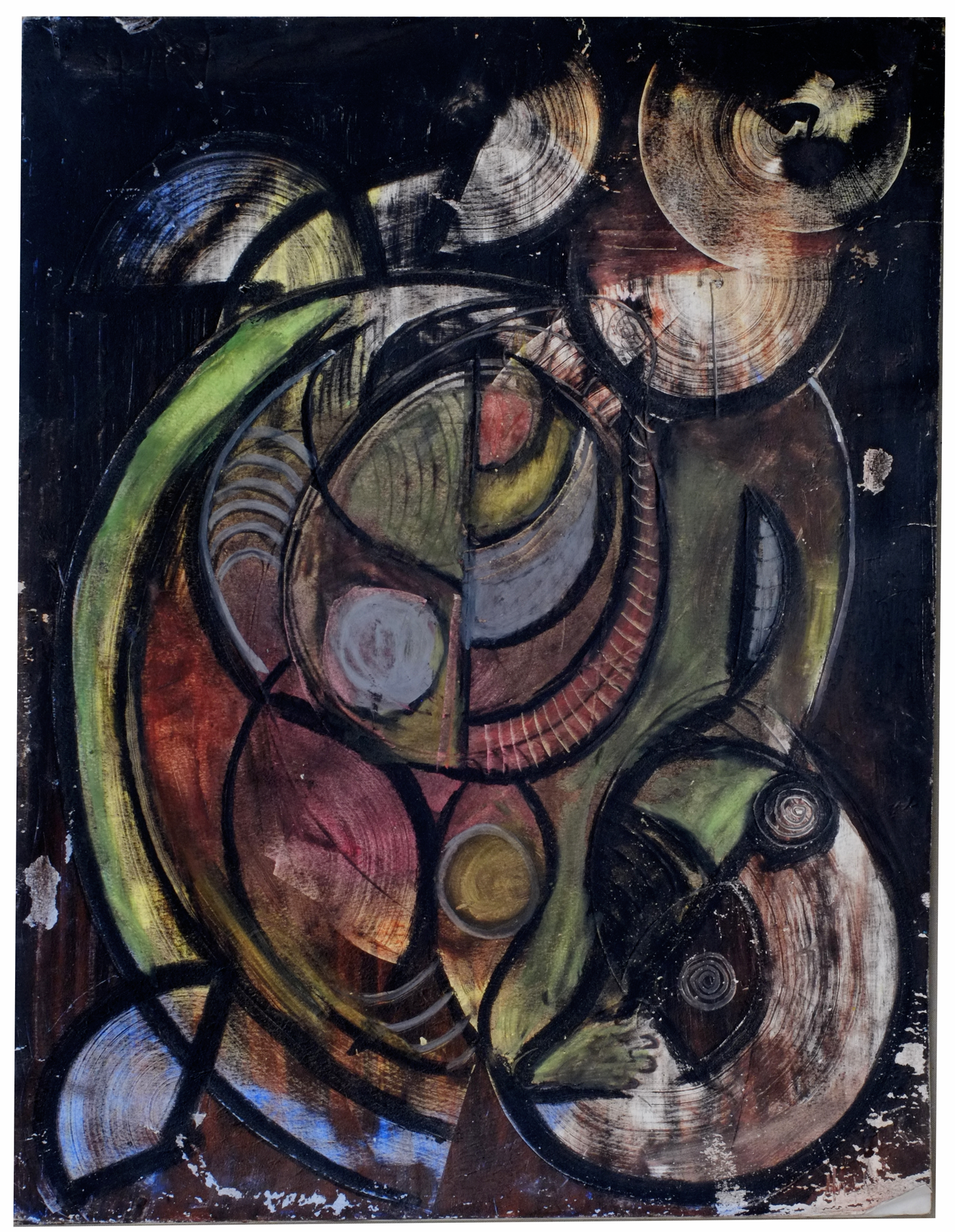 "In Motion", 2012, Oil Pastel on Foamboard, 18"x22"