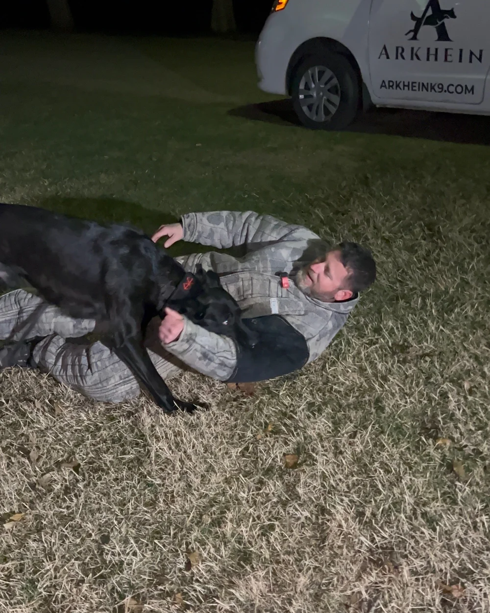 Draxx participating in bitework training