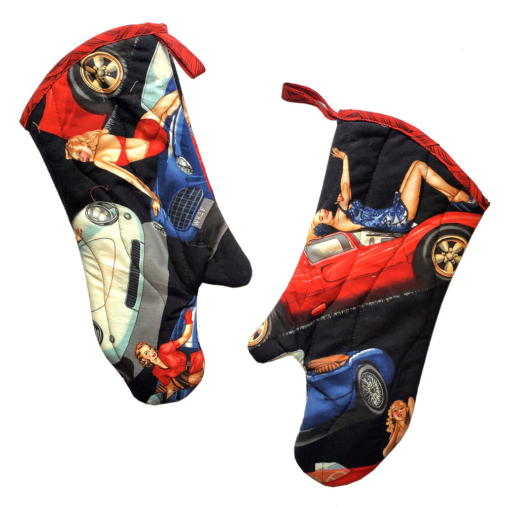 Cowboy Pinup Oven Mitt — Quilting with Margaret