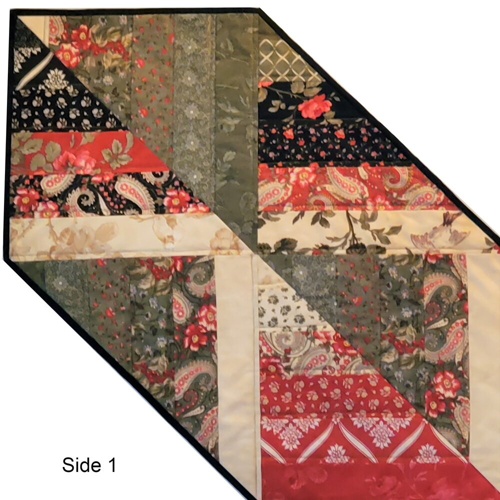 Table Runner Quilted Reversible