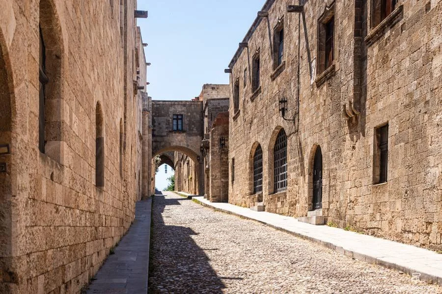Rhodes Cruise Port Guide Old Town Walking Route and Beaches - Street of the Knights