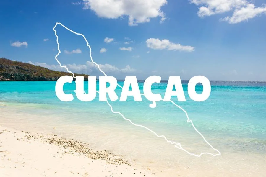CURAÇAO island map