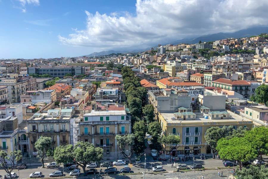 skyline view of  Messina Italy