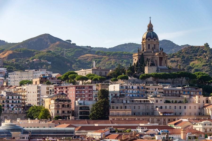 Messina Sicily city skyline view