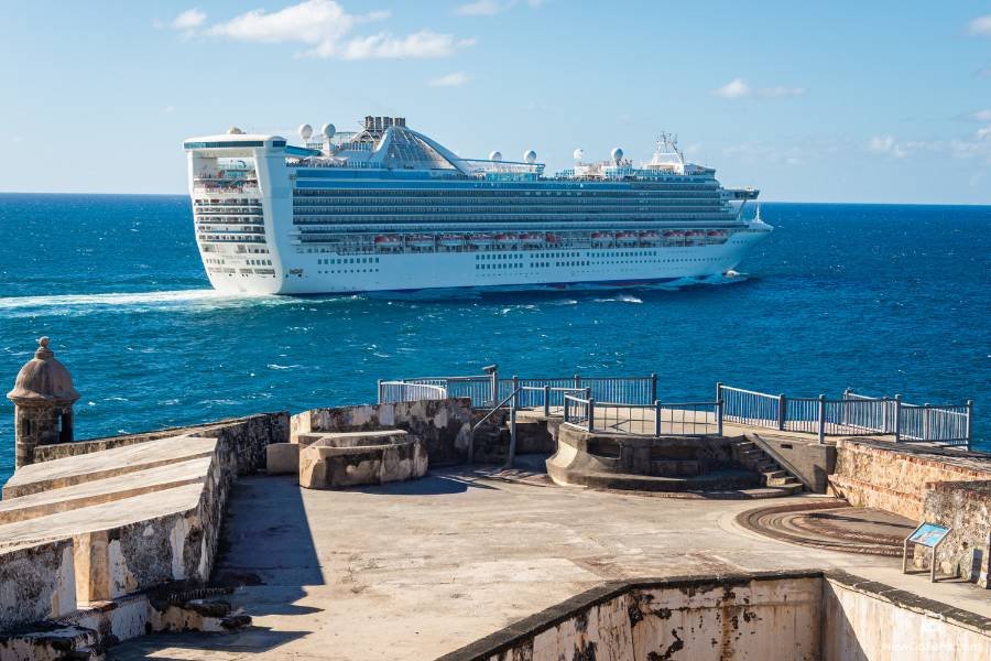 San Juan Puerto Rico Cruise Port: Vital Info Plus Must Sees - Cruise ship off coast