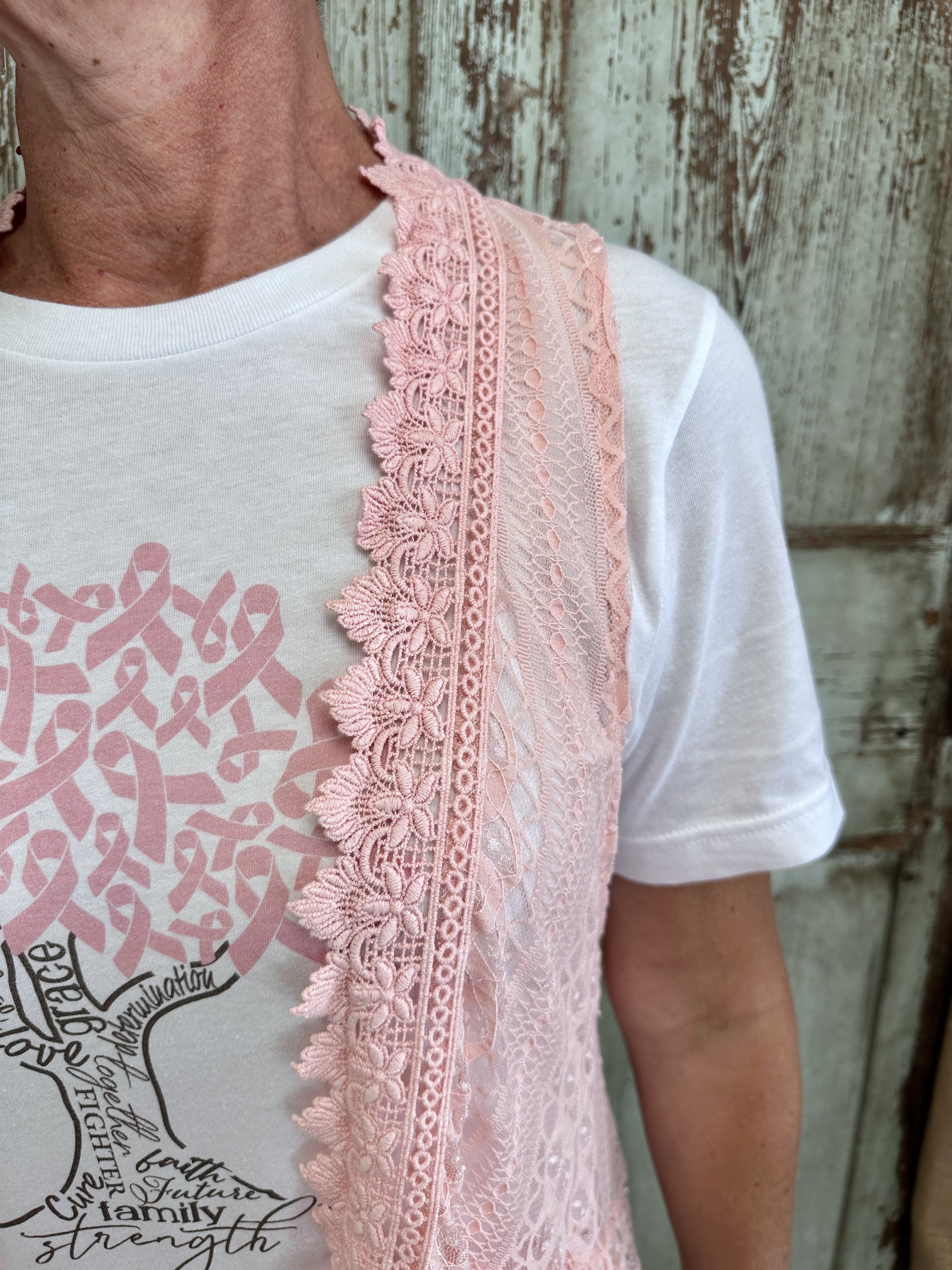 Let In The Love Lace Vest - CREAM — The Shabby Tree