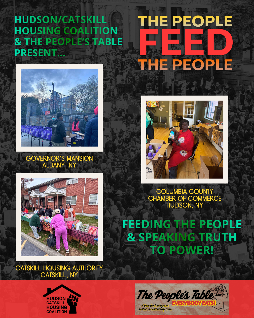 HCHC and Local Partners Present The People Feed The People in Albany, Hudson, and Catskill