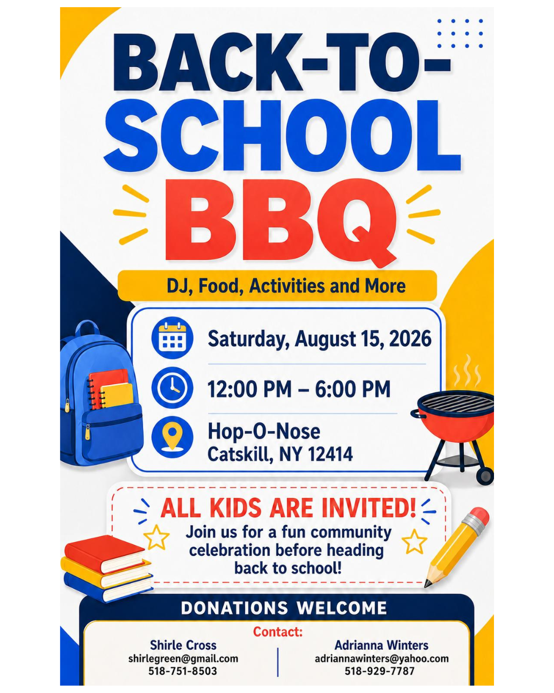 Back-to-School Community BBQ