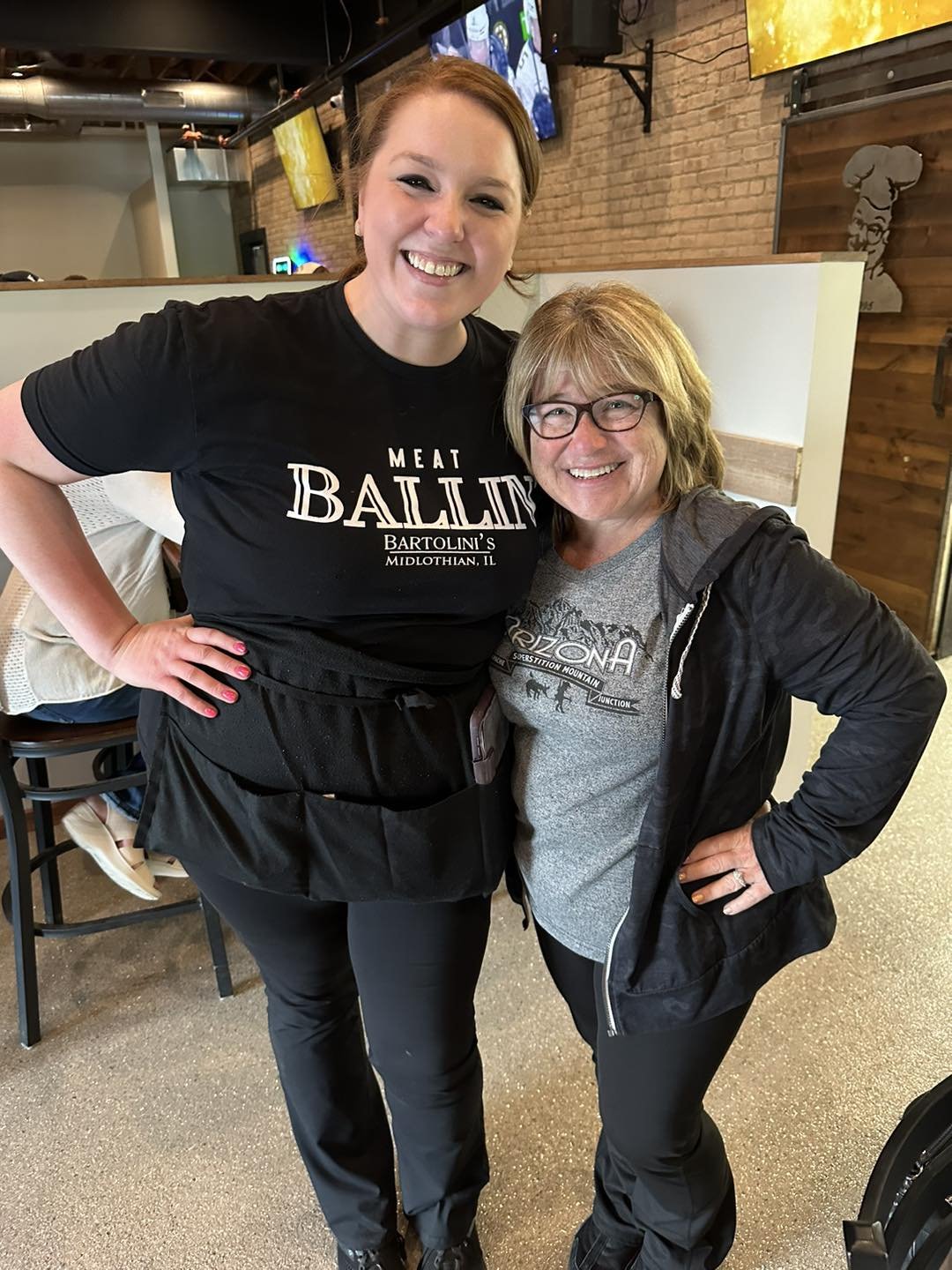 When your 1st Grade teacher comes to BARTOLINI&rsquo;S you stop what you&rsquo;re doing and take a picture with her!!
-Thank you Mrs. Maholovich for bringing your family in for dinner last weekend.
It was great to see you - Thank you for bringing a s