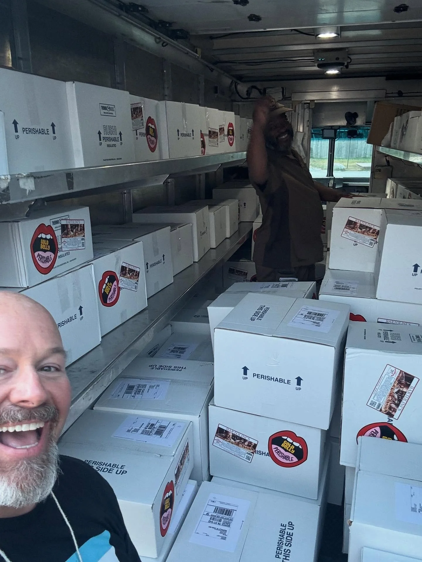 Another truckload of Bartolini&rsquo;s pizzas heading out with UPS &mdash; coast to coast, straight from our kitchen to your table! 🇺🇸
@goldbelly 
It&rsquo;s not too late to get yours during the Great American Pizza Sale &mdash; but hurry, it ends 