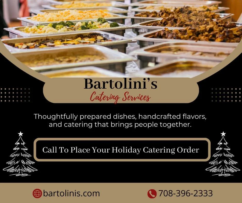 📣 Just a friendly reminder!
Bartolini&rsquo;s will be 𝗢𝗣𝗘𝗡 for catering on Monday, December 15th AND Monday, December 22nd &mdash; yes, even on Mondays! 

We&rsquo;re normally closed, but during December we make special accommodations for your h