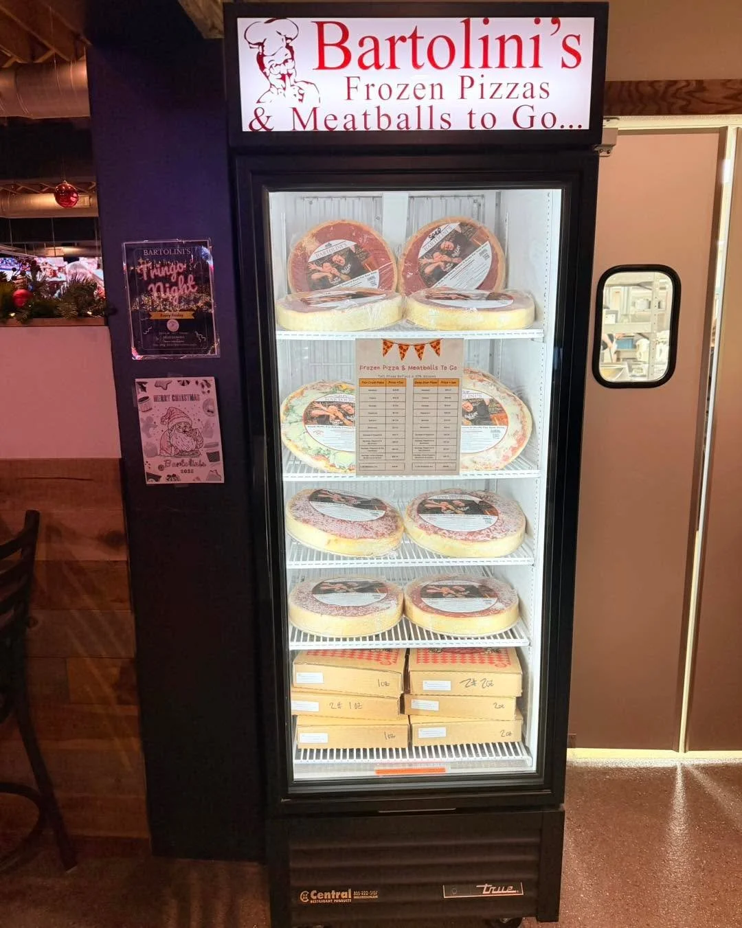 Stop in and grab Bartolini&rsquo;s frozen favorites right from our lobby!
Our freezer is stocked with Deep Dish Pizzas, Thin Crust Pizzas, and Meatballs &mdash; ready to take home and enjoy anytime.

Fast. Easy. Delicious. 🍕