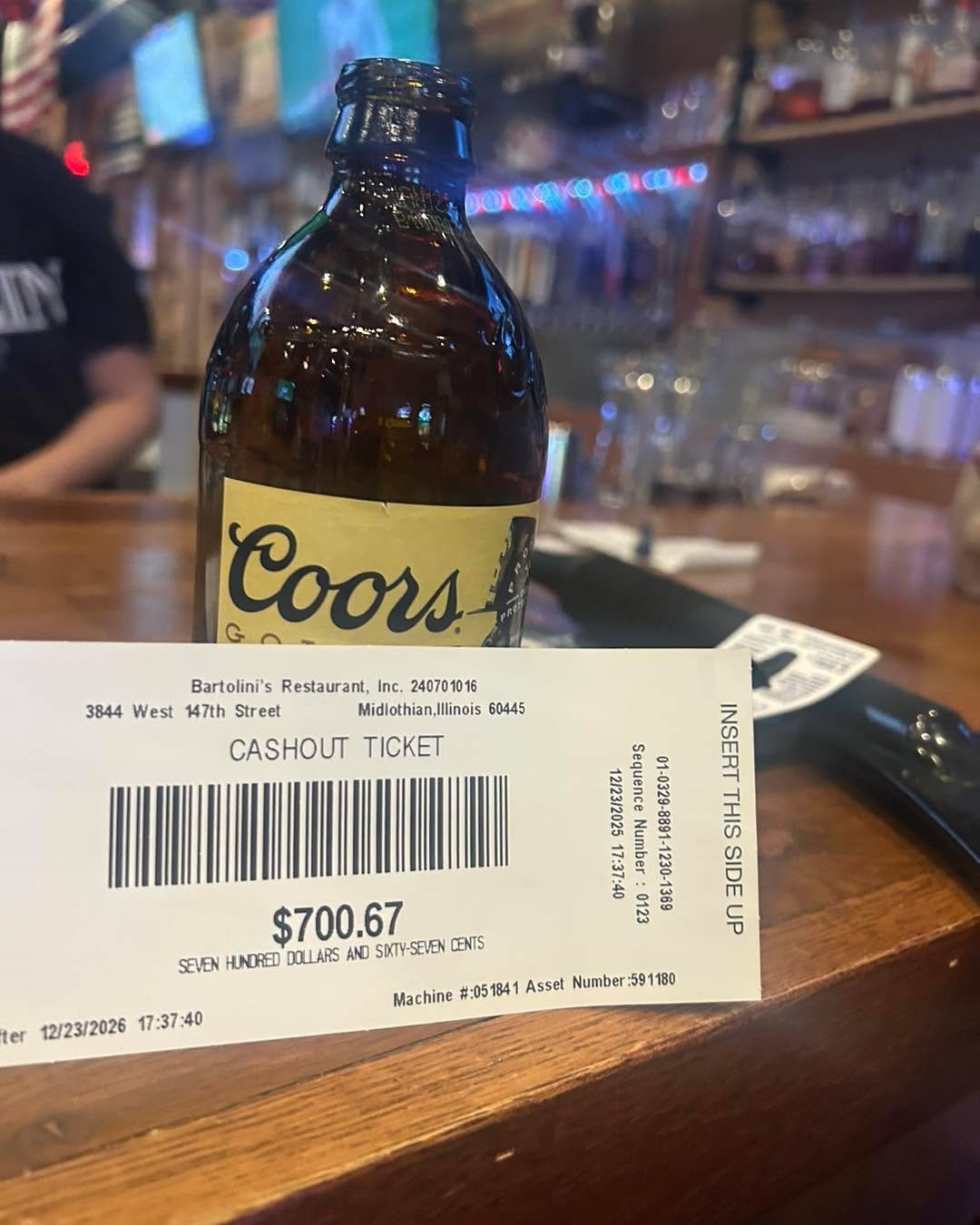 Dang!!!!
And the luck continued on the games tonight!! Same person who won earlier just cashed in on these 2 tickets as well!
Come out to Bartolini&rsquo;s on the 26th and see if you could win as he did

 🎰🎰🎰🎰