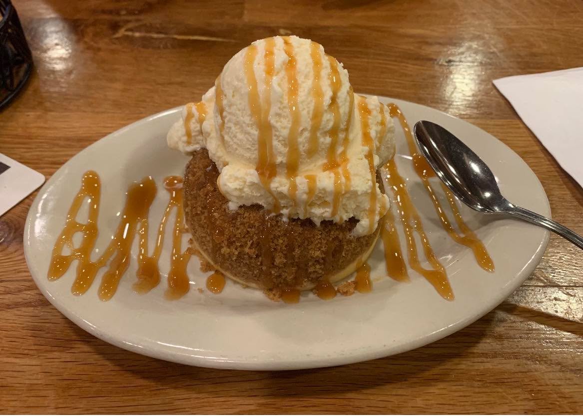 Pictured 📸 here is our 
delicious Homemade Cheesecake 
-Topped with a scoop of vanilla ice cream and drizzled with caramel sauce 😍

We call this&hellip; the 
JACK CODY SPECIAL!!!! 

Tag the friend you&rsquo;re sharing this with&hellip; or not 😄
