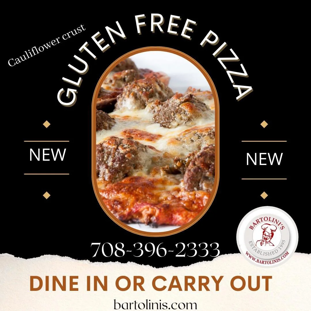 TGIF&hellip; with gluten-free pizza 🙌🍕

Our Cauliflower Crust Pizza is a fan favorite for a reason &mdash; crispy, flavorful, and the perfect way to kick off the weekend!

Dine in or grab it to-go! 📞 708-396-2333