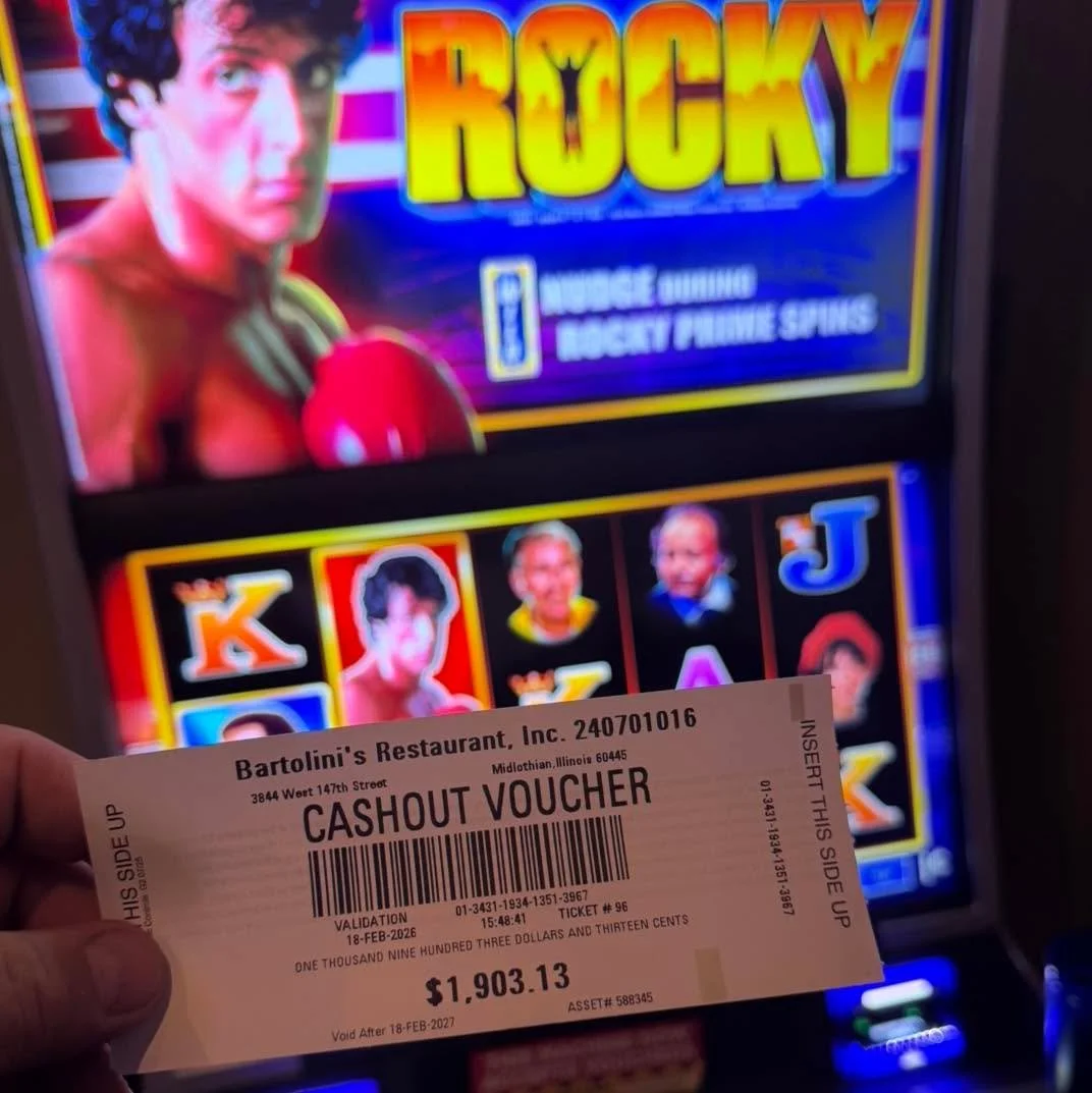 Bartolini&rsquo;s Games Are HOT! 
 🔥🎰🎰🎰

We told you these games are on fire&hellip; and here&rsquo;s the proof 👇

💰 $1,900 WINNER this afternoon! 💰

If you haven&rsquo;t tried your luck yet, what are you waiting for? The action is heating up 