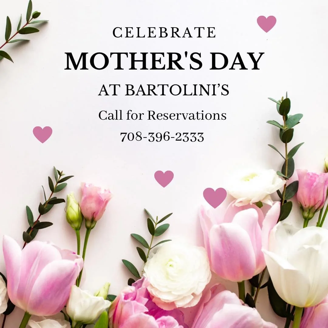 🌷 Mother&rsquo;s Day is right 
  around the corner&hellip; 
have you made your plans yet?

Press the easy button this year and let Bartolini&rsquo;s do the cooking for you. Gather the family, relax, and enjoy a delicious meal together while we take 