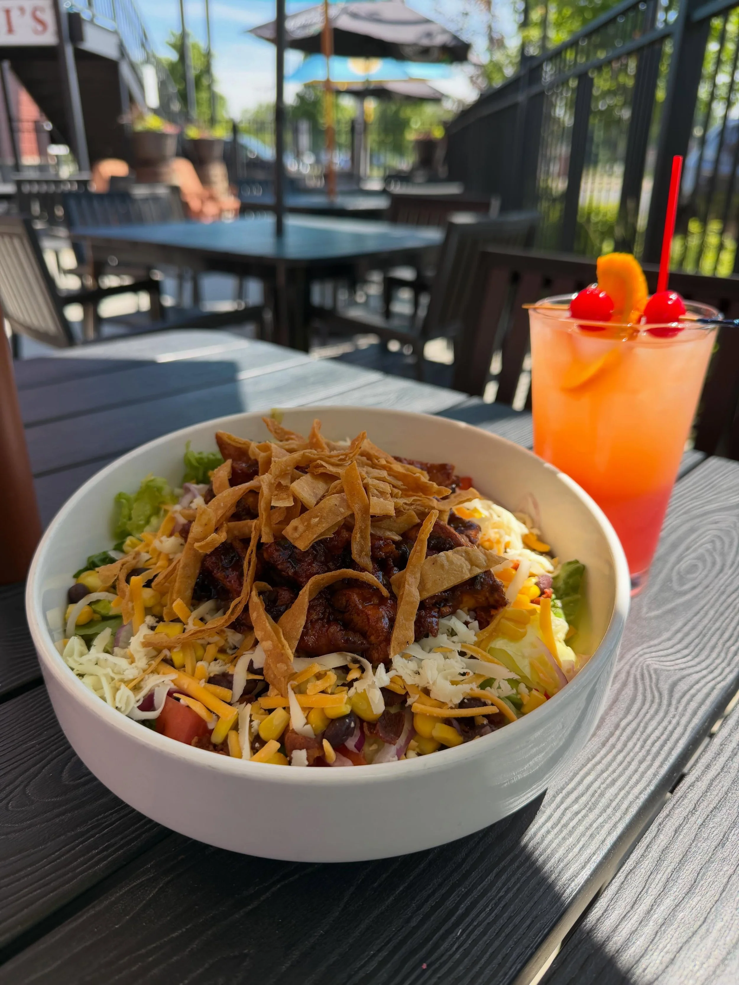 Looks like another beautiful day on the Bartolini&rsquo;s patio!

Featured here is our Tex Mex Salad &mdash; fresh greens, vibrant flavors, and all the goodness you&rsquo;re craving on a sunny afternoon.

If you&rsquo;re looking for something a littl