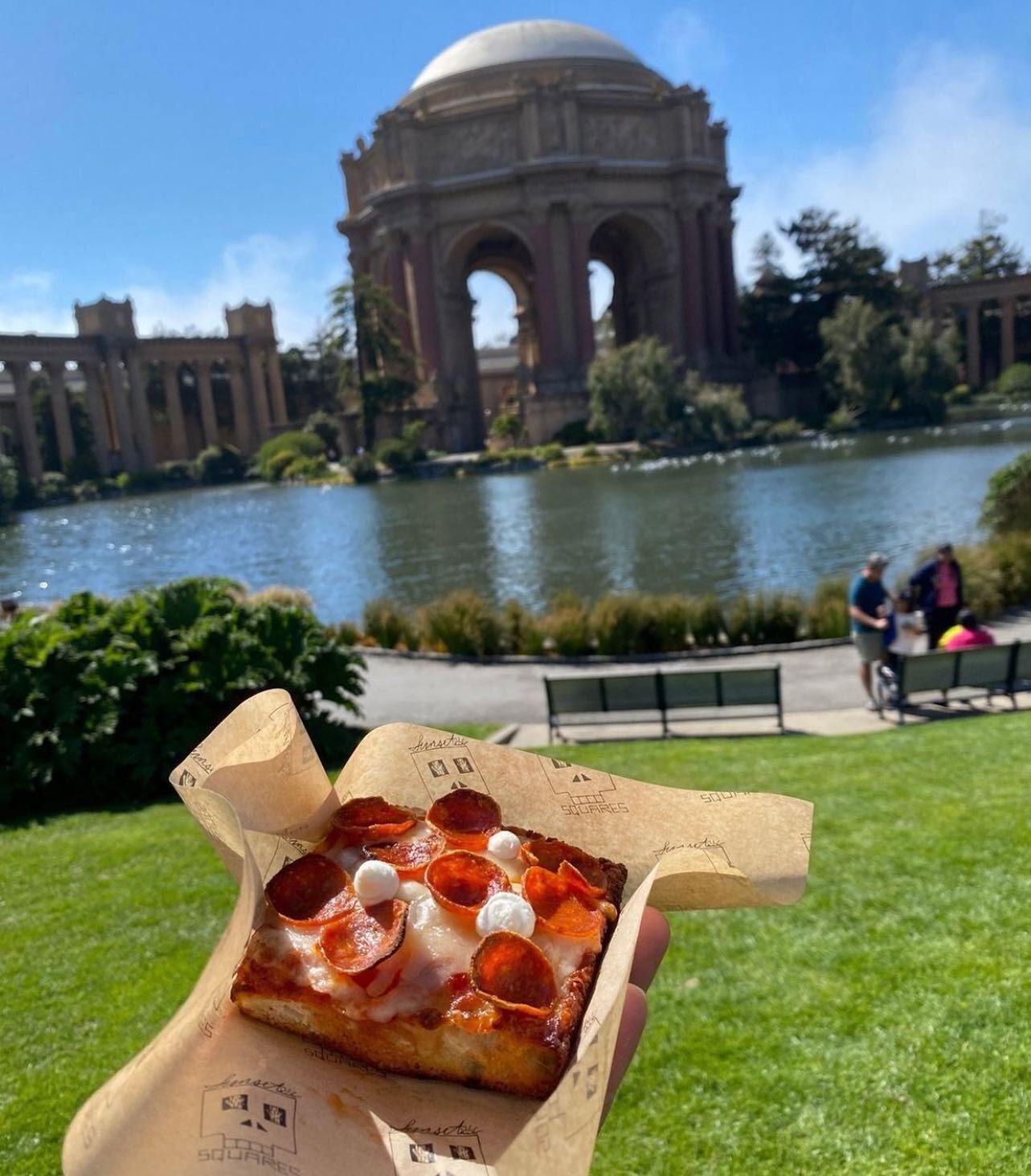 Man oh man, what a beautiful day in the neighborhood! 

Grab some pizza and enjoy the sunshine! ☀️
