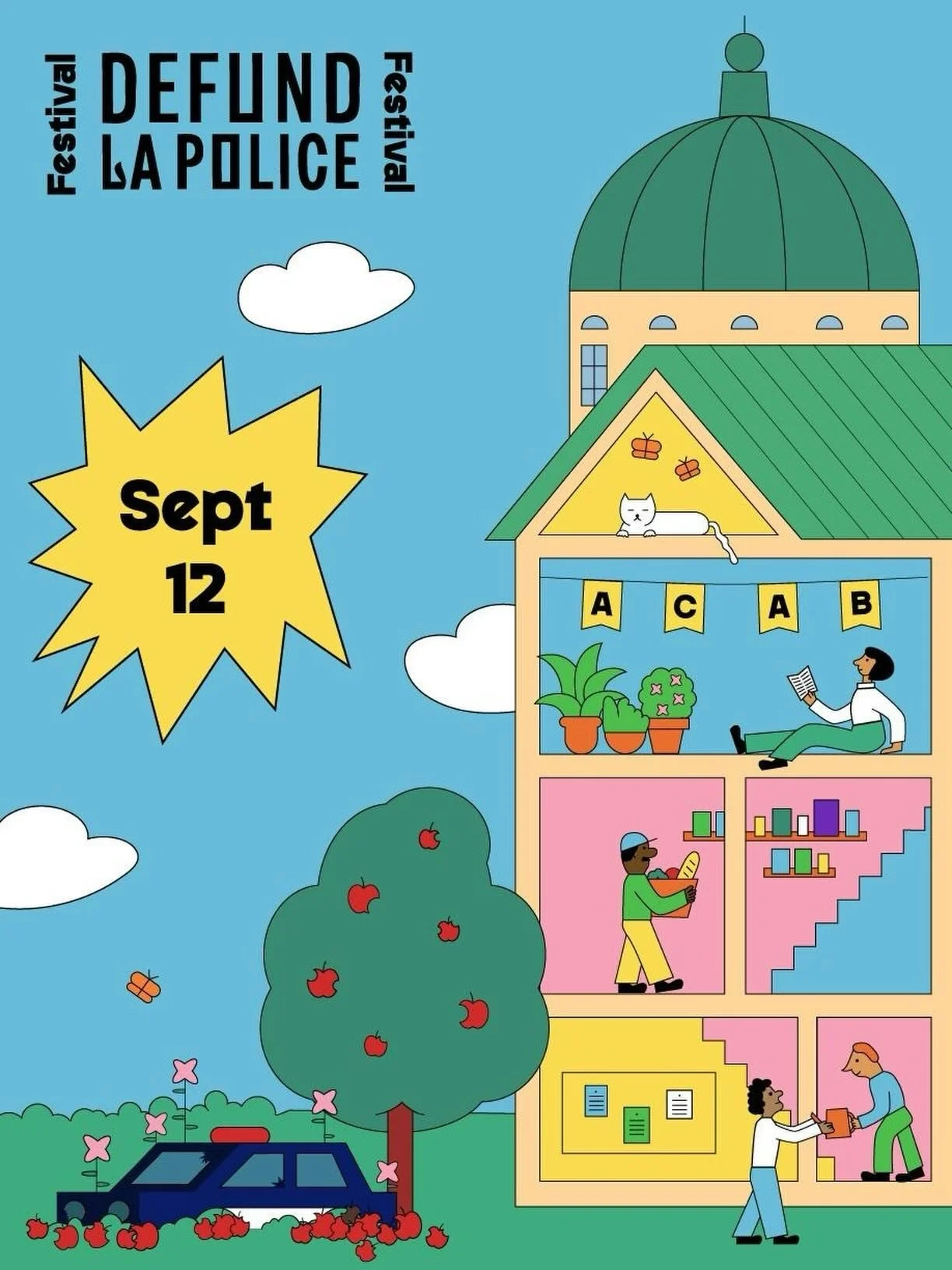 FESTIVAL DEFUND LA POLICE &mdash; 12.09.2026 &mdash; 10AM TO 7PM 🍎🌳

(English follows)

Rejoignez-nous pour la 5e &eacute;dition du Festival Defund la Police le samedi 12 septembre 2026! Ce festival gratuit sera rempli de discussions, d&rsquo;ateli