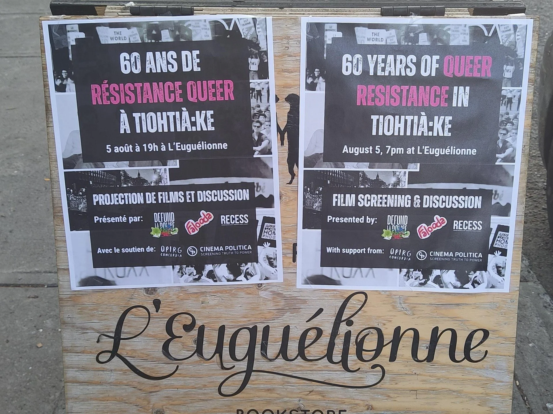 [Fran&ccedil;ais ci-dessous]

Sharing pics/links and thanking everyone who came to our event on Tuesday! You are all amazing and we appreciate you being there with us, watching the footage and sharing your thoughts. 

We want to thank all of our part