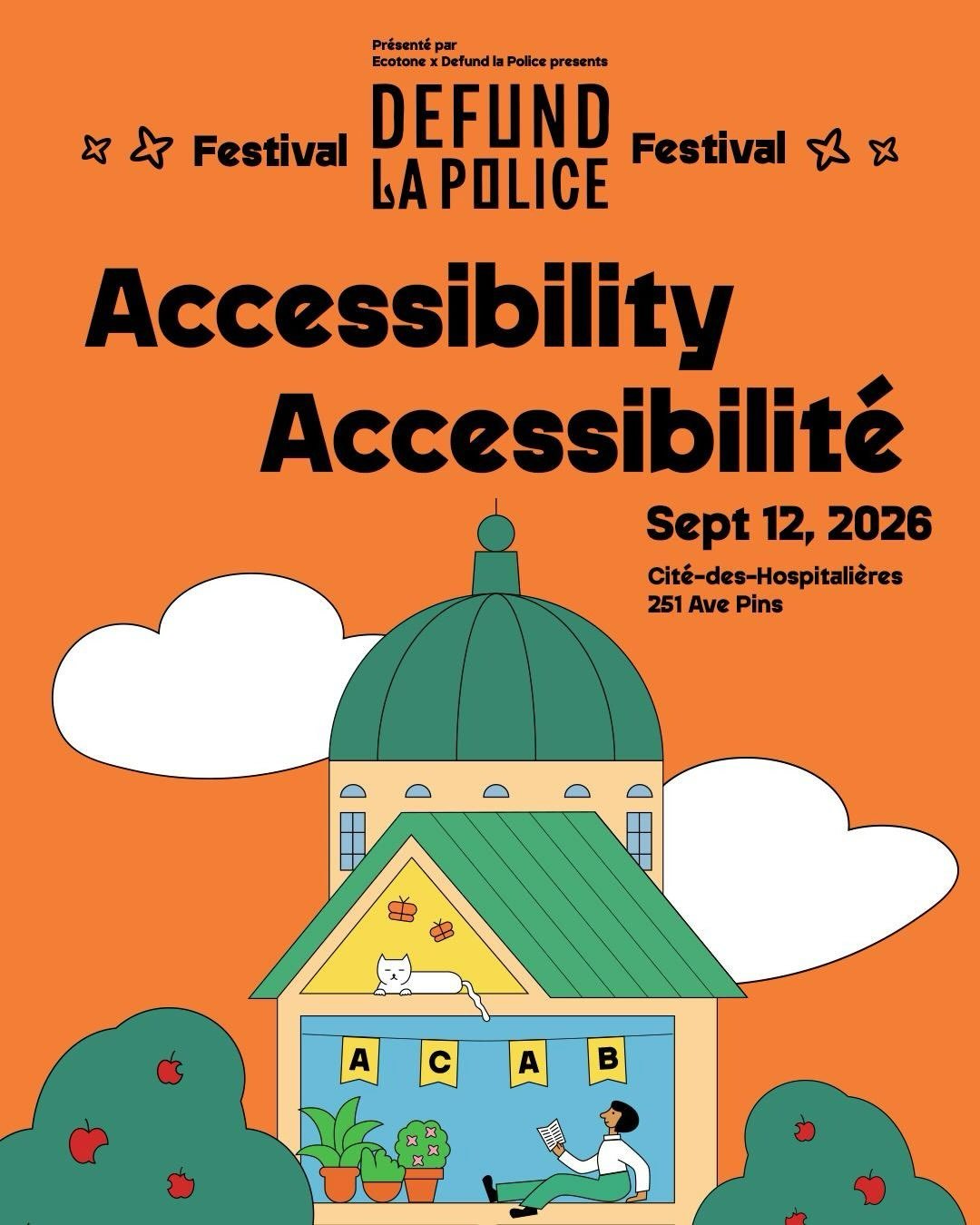 ✨GUIDE D&rsquo;ACCESSIBILIT&Eacute; &mdash; ACCESSIBILITY GUIDE✨

🗣️ Festival Defund La Police
🗓️ 12.09.2026 - 10am-7pm
📍Cit&eacute;-des-Hospitali&egrave;res (251 avenue des Pins)

❗️Retrouvez le guide d&rsquo;accessibilit&eacute; complet au lien 
