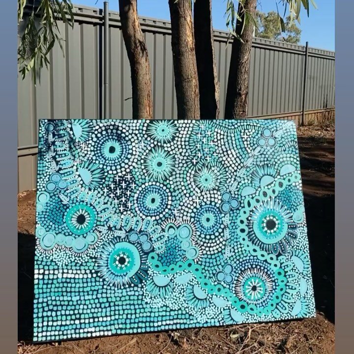 ✨For Sale✨ (120cm x 90cm) $3000 #homelands
#homeanddecor
#aboriginal 
#aborignalart
#indigenousart
#indigenousbusiness
#buyblak
#blakbusiness
#supportlocal
#supportblak
#firstnationbusiness 
#culture
#desert
#outback
#outbackaustralia
#familybusiness