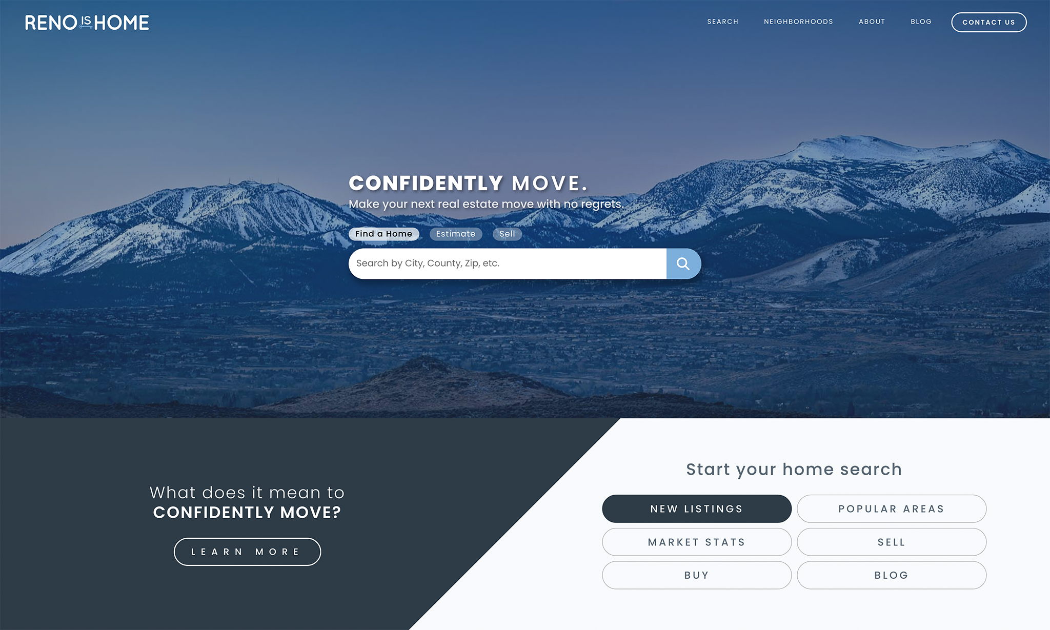 Real Geeks Website Nevada Design