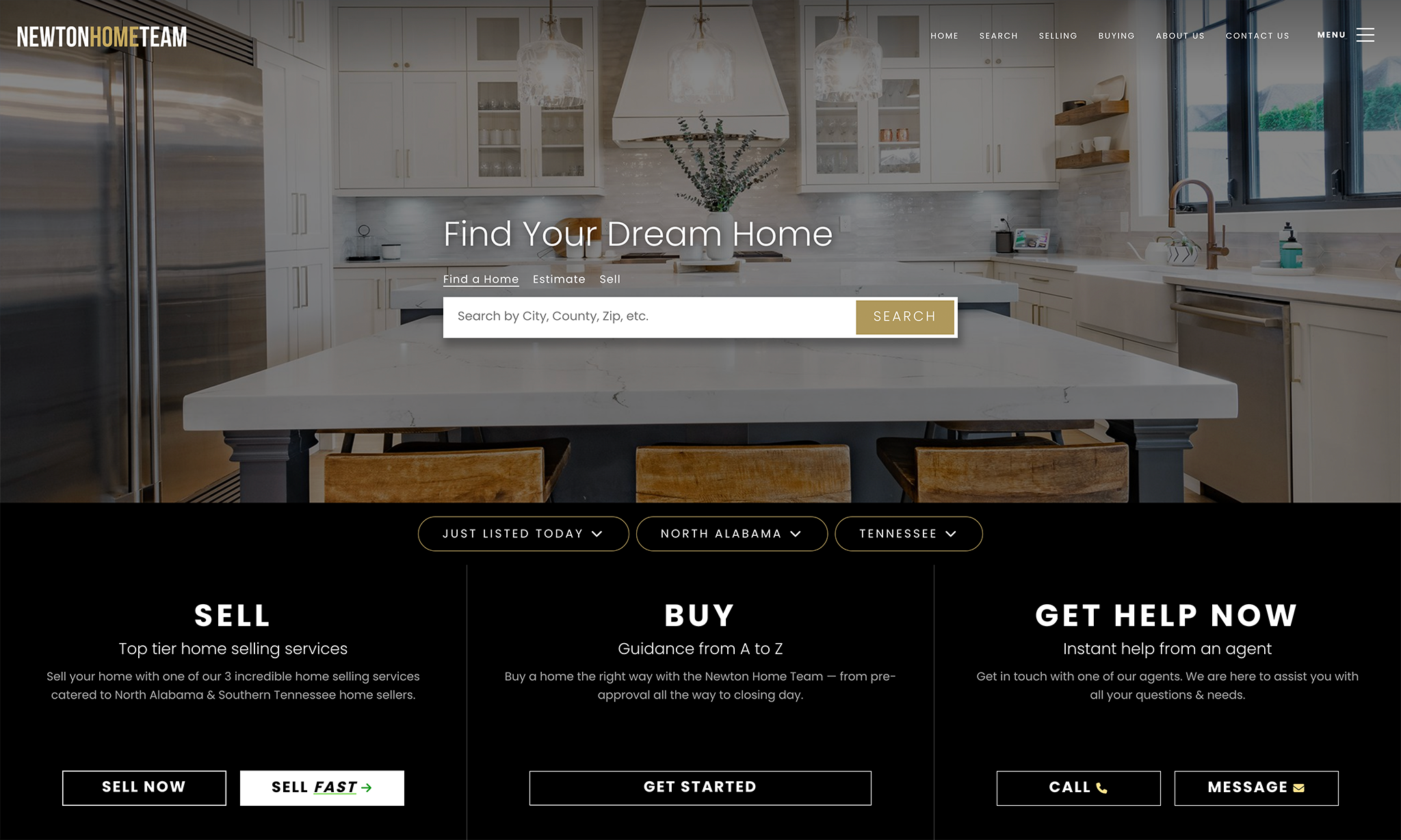 Real Geeks Website Alabama Design
