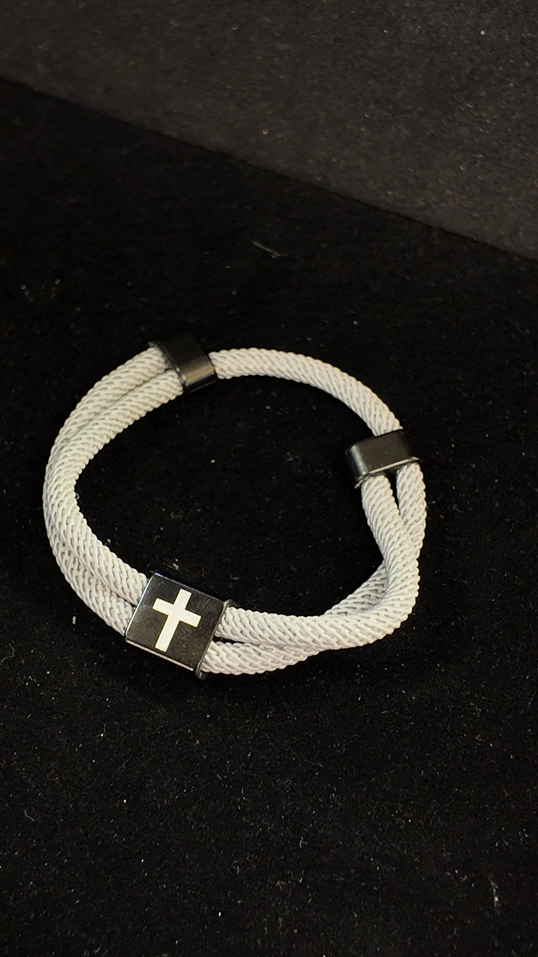 Corded Cross Bracelet