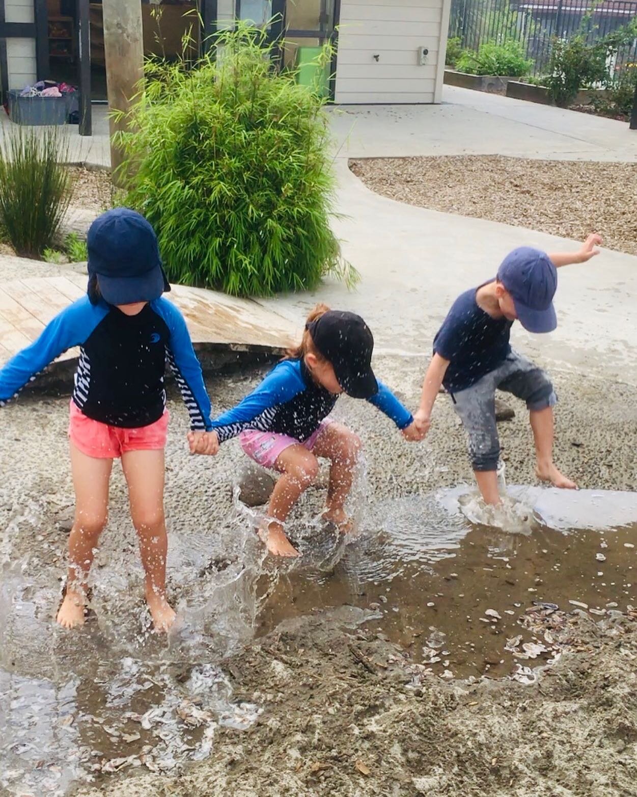 How we love to spend a hot sunny day at Preschool. 😊 ☀️